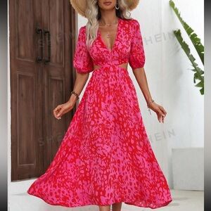 NWOT Pink Midi Dress